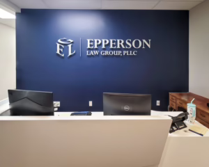 Lobby and reception signage in charlotte nc