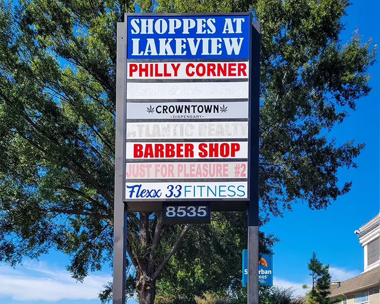 Monument Signage on Pylon in Charlotte