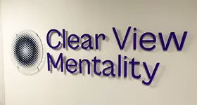 lobby and reception wall sign