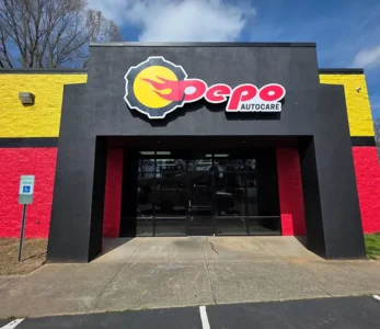 Pepo charlotte 3d storefront sign