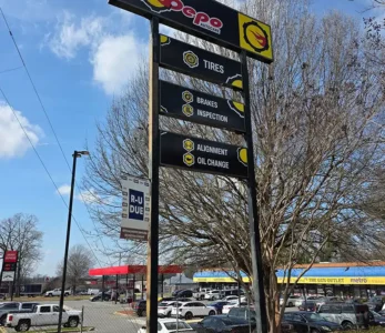 Post and Panel Sign charlotte