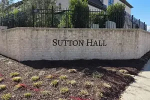 Monument sign for neighborhood