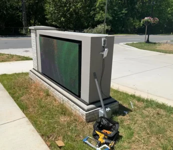 EMC Monument Sign Install