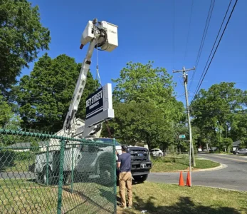 EMC Monument Sign Install