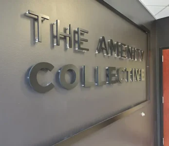 Custom Metal Logo Lobby Signage