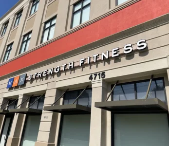 Strength Fitness Gym Illuminated channel letter sign