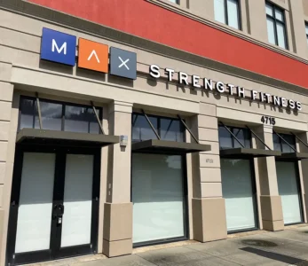 Strength Fitness Gym Storefront Signage