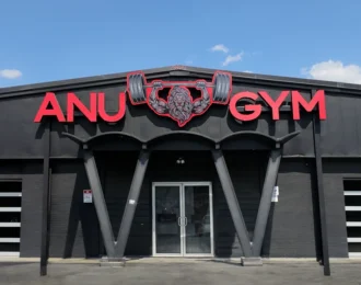 ANU Gym Illuminated Storefront Signage