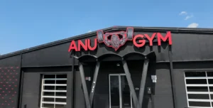 ANU Gym Storefront Signage