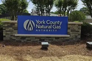 York County Natural Gas Monument Sign